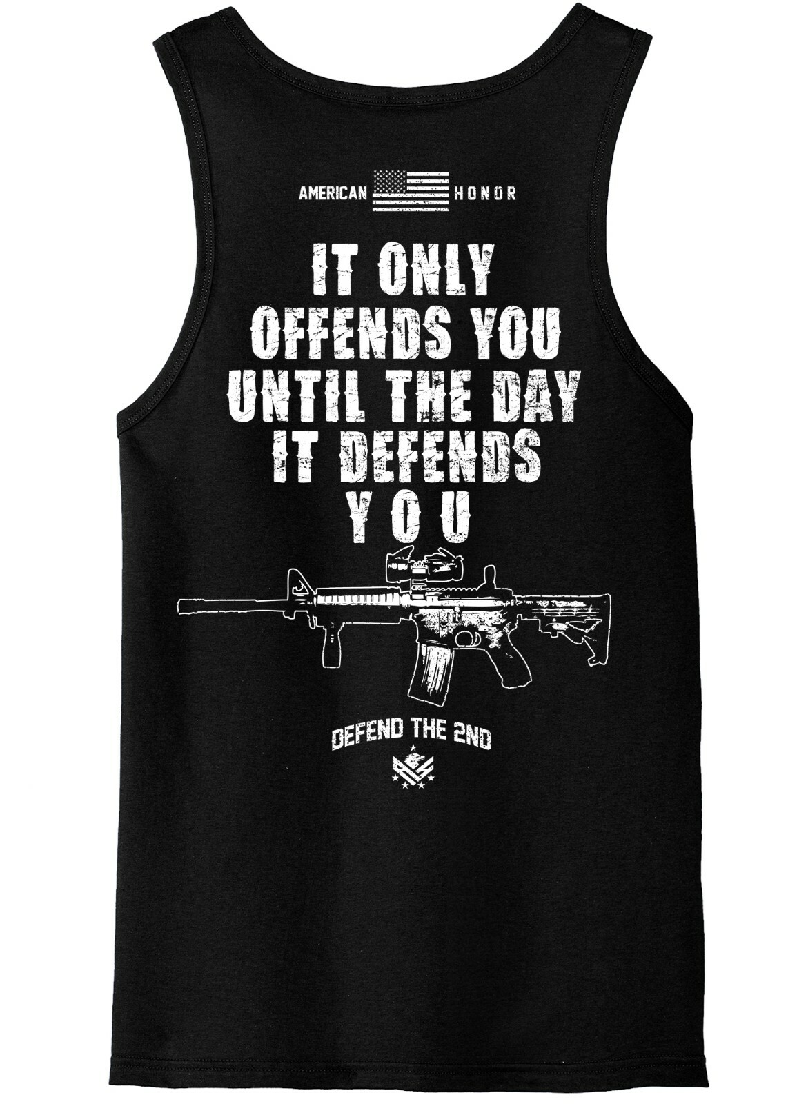 Outlaw Threadz American Honor Defend 2nd Amendment Guns Tank