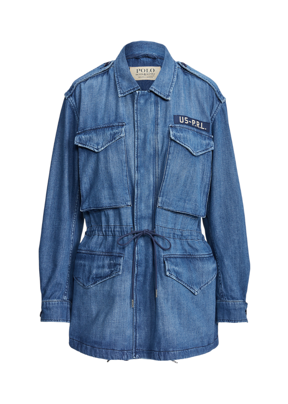 Women's Polo Ralph Lauren Surplus Denim Field Military Jacket New