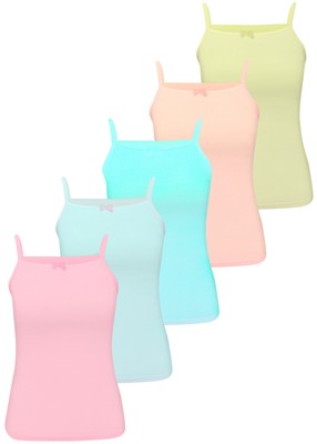 5 Mädchen Unterhemden Spaghettiträger Tank Top Baumwolle Kinder Unterwäsche