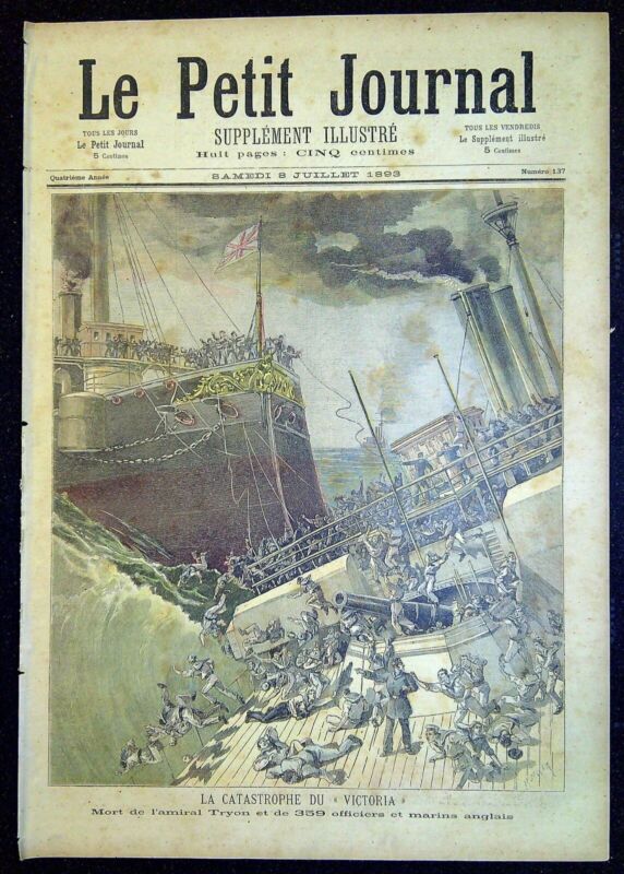 The Small Journal N°137 Of 1893 La Catastrophe / Victoria/Cérémonie Saint-Ail
