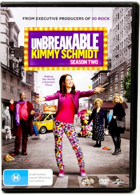 UNBREAKABLE KIMMY SCHMIDT Season 2 -DVD Comedy Series Rare Aus Stock New