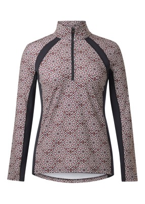 Kerrits Ladies Rail Side Quarter Zip Tech Top - Print