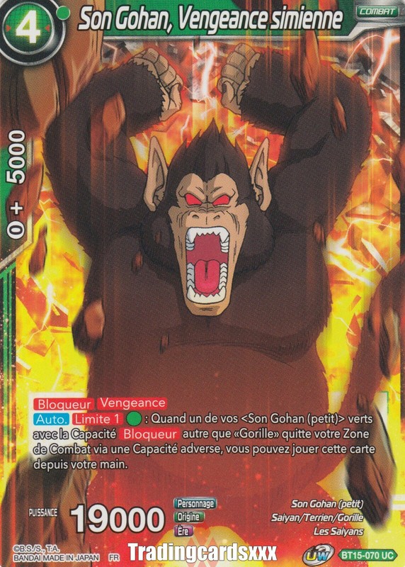 Dragon Ball Super - Son Gohan, Vengeance SimienneÂ : Uc Bt15-070