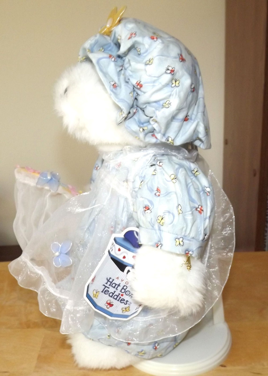 Avon Hat Box Teddies - Buttercup - with tags