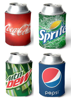 Mini coke koozie sales