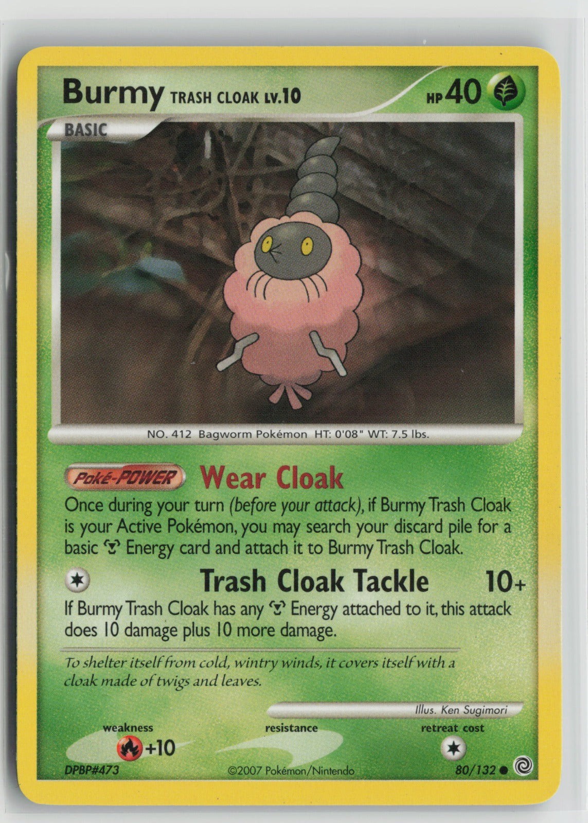 Burmy Trash Cloak Common SW 80/132 LP