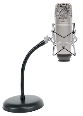 Samson C01U Pro Recording Podcast Microphone+Shock Mount+Gooseneck Mic Stand