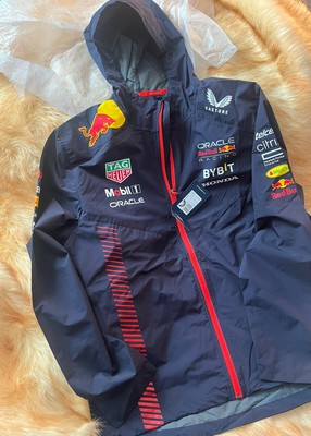 Unisex Castore Navy Red Bull Racing 2023 Team Water-Resistant Full-Zip Jacket XL
