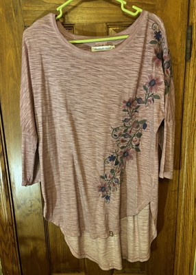 Ladies Standard Grace Tunic Style Embroidered Top - Size Small