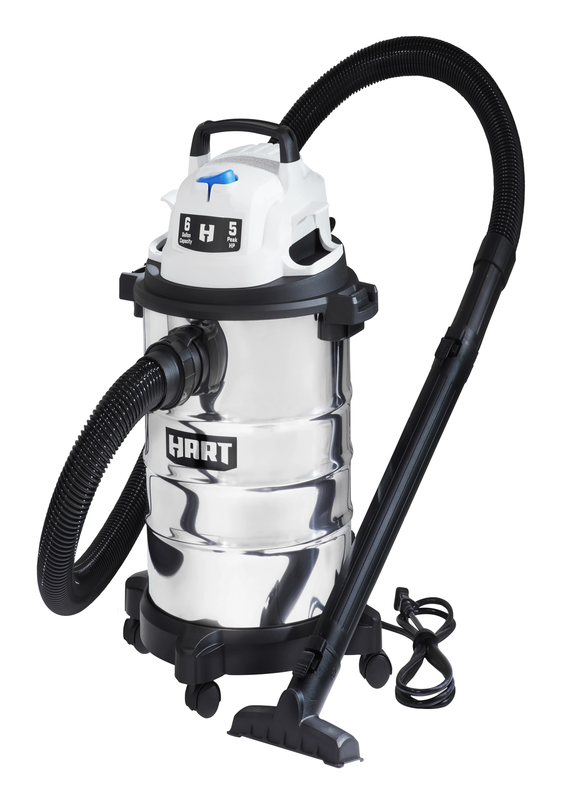 3 in 1 Wet Dry Blower Shop Vacuum vac 6 Gallon 5 Peak HP Stainless Steel Garage