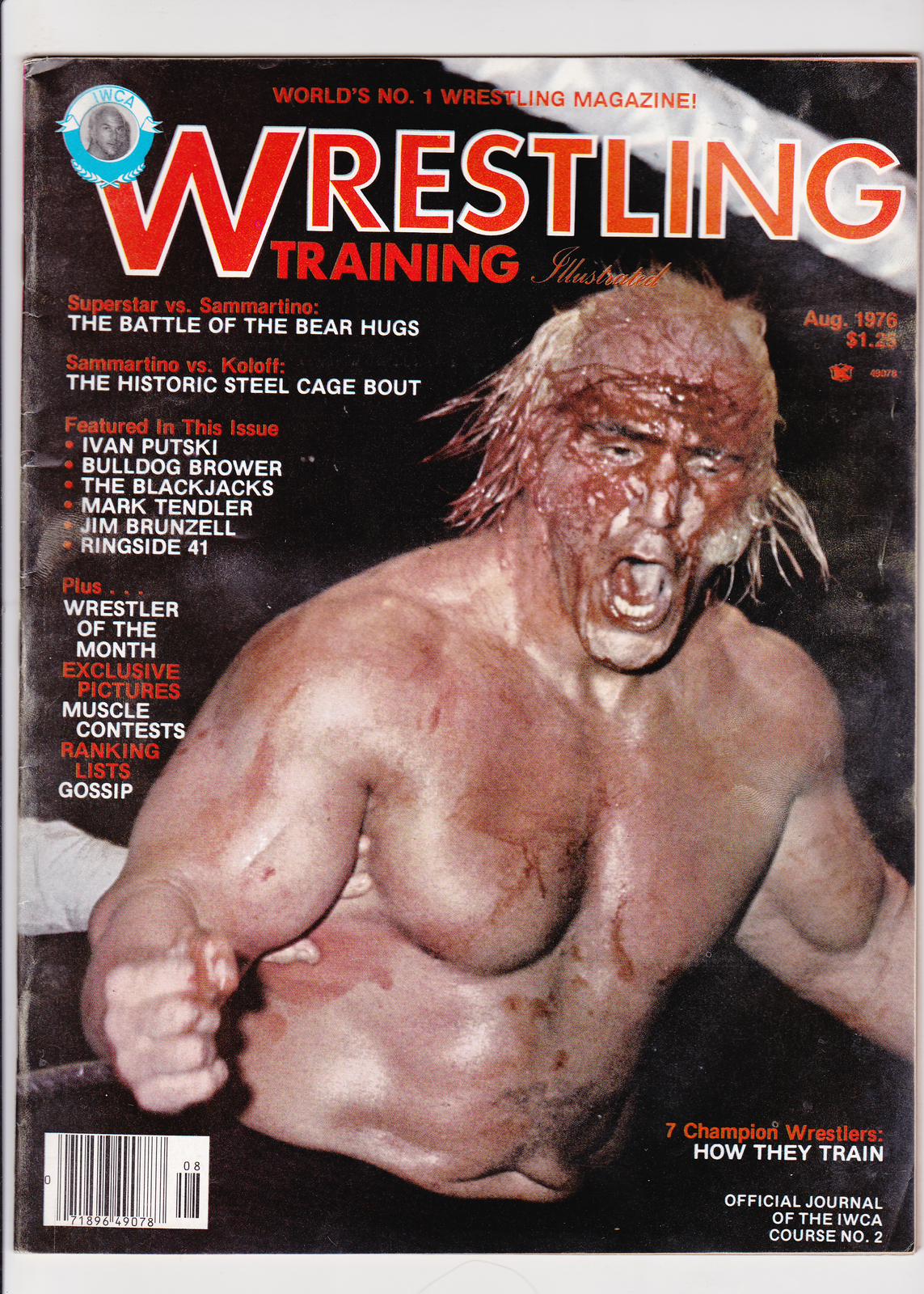 Wrestling Training Illustrated July 1976 Magazine Bloody Superstar Billy Graham