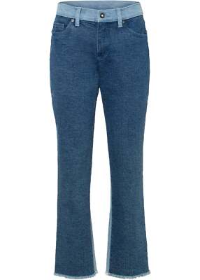 Jeans in Patchwork-Optik Gr. 42 Hellblau Denim Damenjeans Baumwoll-Pants Neu*