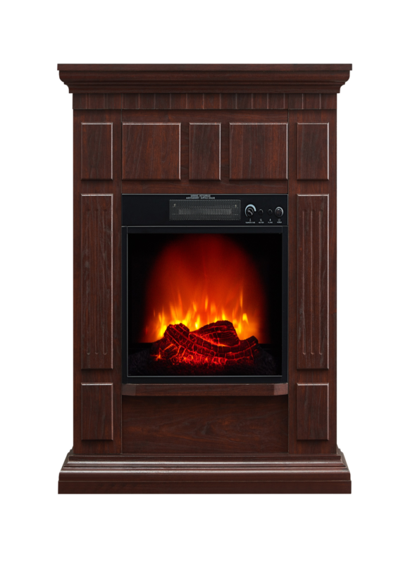 With 32 Inch Mantle In Dark Cherry