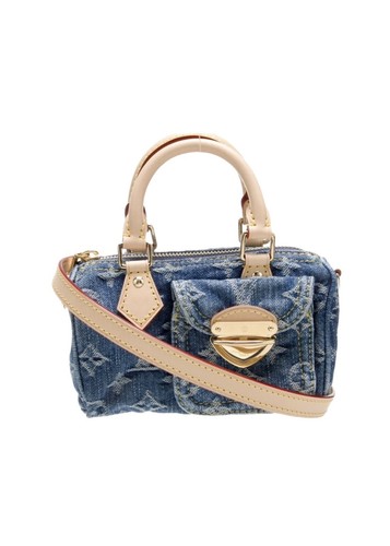Louis Vuitton Nano Speedy Monogram Denim Remix Limited