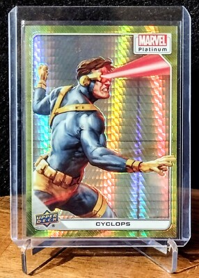 2023 Marvel Platinum #60 CYCLOPS /399 Yellow Spotlight SP - X-Men Upper Deck MCU
