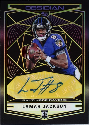 PANINI NFLカード DONRUSS OPTIC PRIZM LAMAR JACKSON BALTIMORE 67/99 #9 送料無料 中古 IT1 PANINI NFLカード DONRUSS OPTIC PRIZM LAMAR JACKSON BALTIMORE
