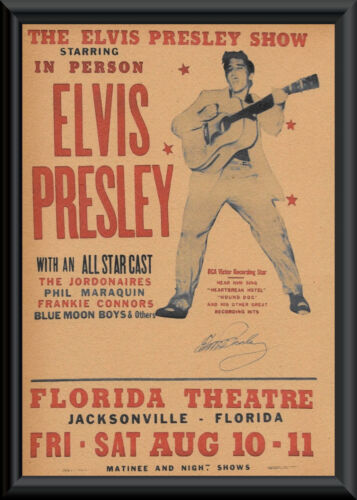 Elvis Presley Concert Poster Reprint On Original 1950s Paper *047