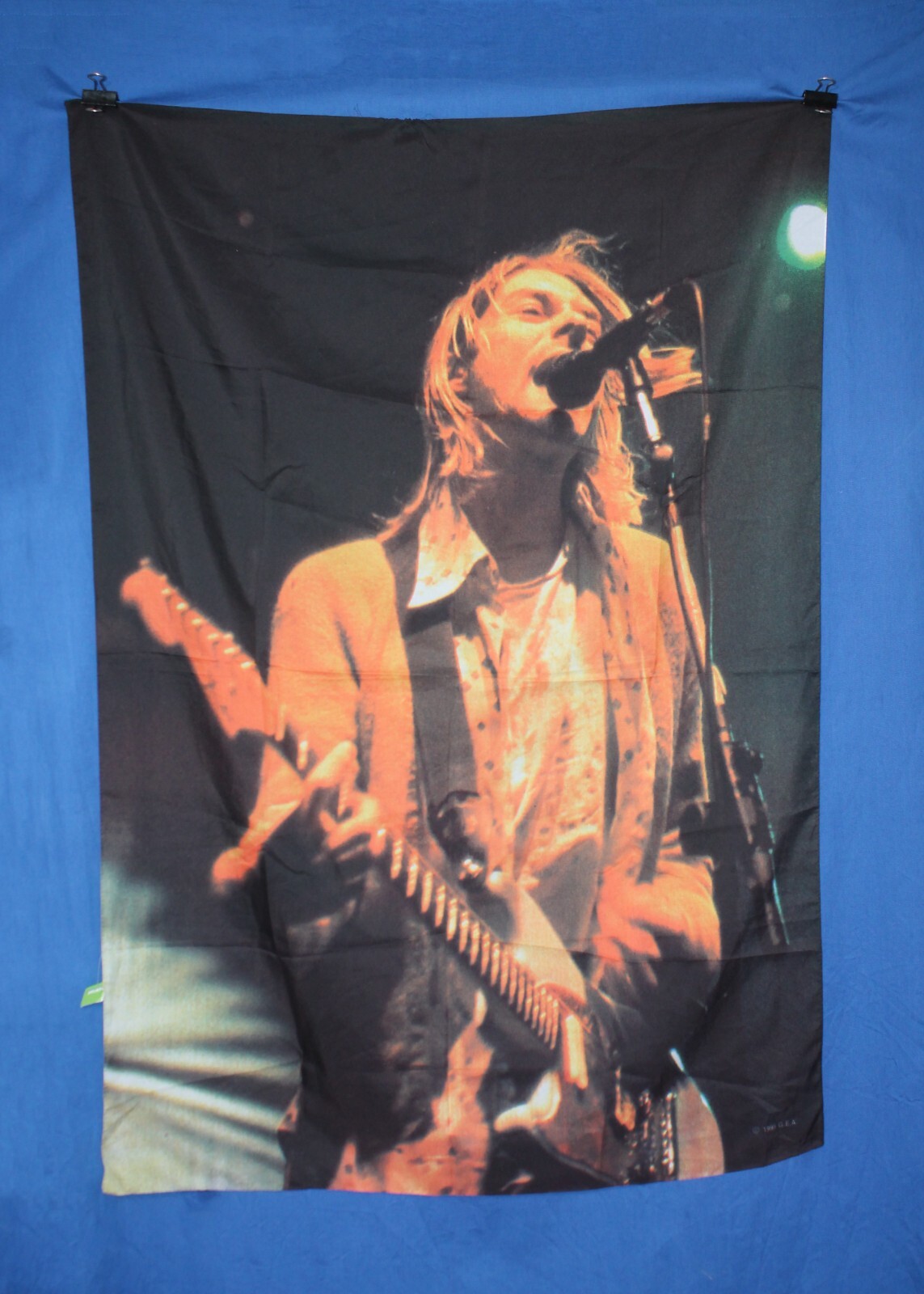 90s Vintage 1995 Kurt Cobain Flag Nirvana Flag Tapestry Wall 90s Vintage 1995 Kurt Cobain Flag Nirvana Flag Tapestry Wall