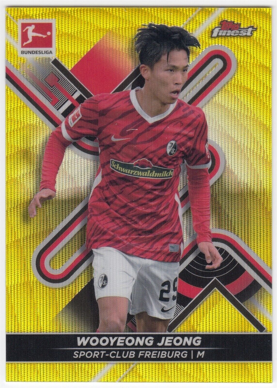 2021-22 Topps Finest Bundesliga Yellow Wave Refractor 2021-22 Topps Finest Bundesliga Yellow Wave Refractor
