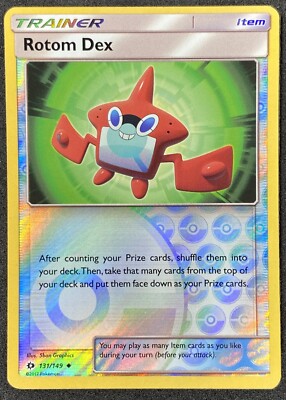 Pokémon Rotom Dex Reverse Holo 131/149 SUM Sun & Moon NM