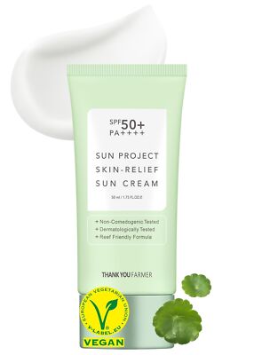 THANKYOU FARMER Sun Project Relief Sun Cream SPF50+ PA++++(50ml) - 1.75 oz