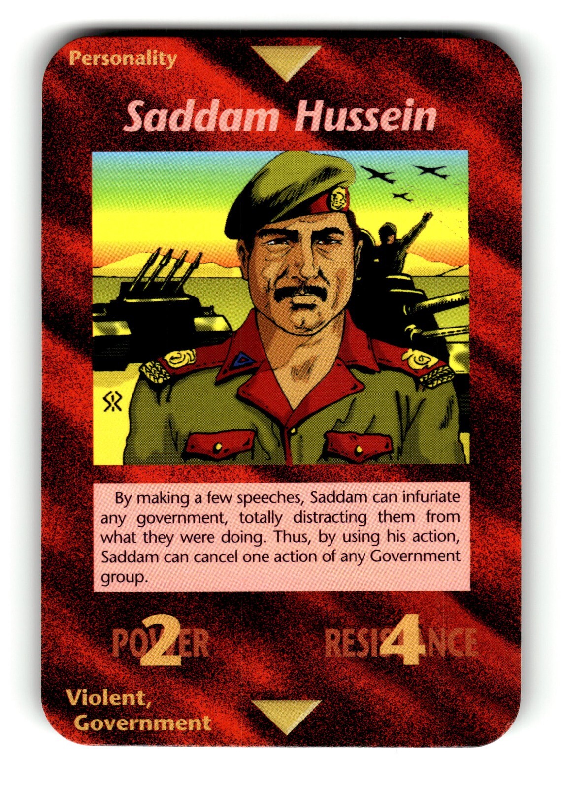 Saddam Hussein Card Unlimited INWO Illuminati New World