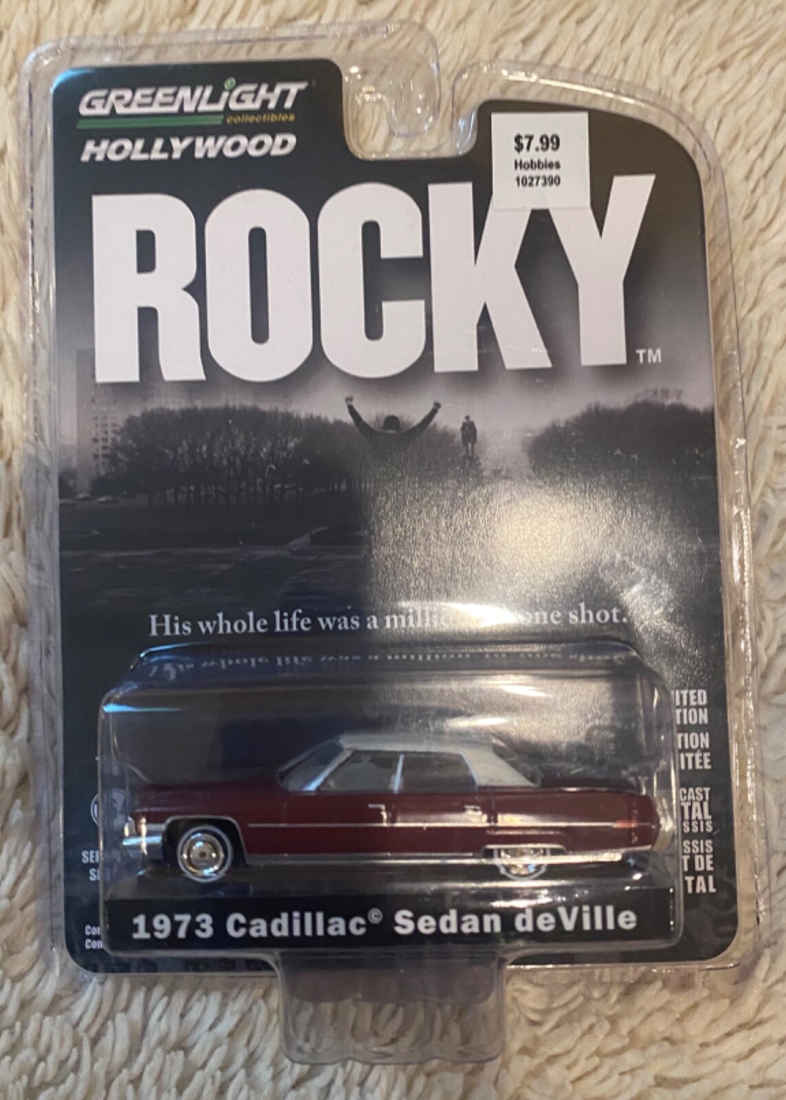 Greenlight Hollywood Series 35 Rocky 1973 Cadillac Sedan