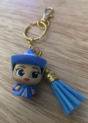 Sleeping Beauty Blue Fairy Disney Doorables Keychain Handmade, Loungefly Charm