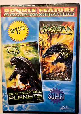 DVD Double Feature Destroy All Planets + Gamera Strikes Back Brand New FREE Ship