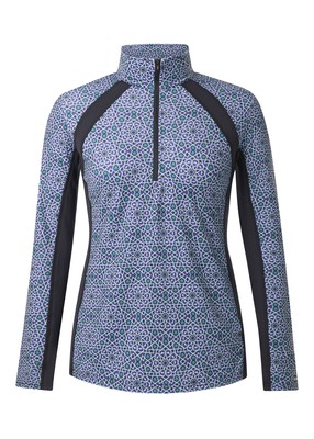Kerrits Ladies Rail Side Quarter Zip Tech Top - Print