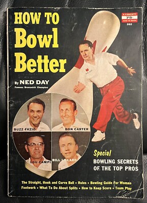 Bowling How To Bowl Better by Ned Day Soft Cover Vintage How To Book