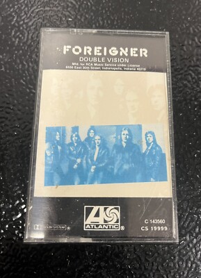 Foreigner / Double Vision 1978 Classic Rock Cassette Tape By Atlantic Records