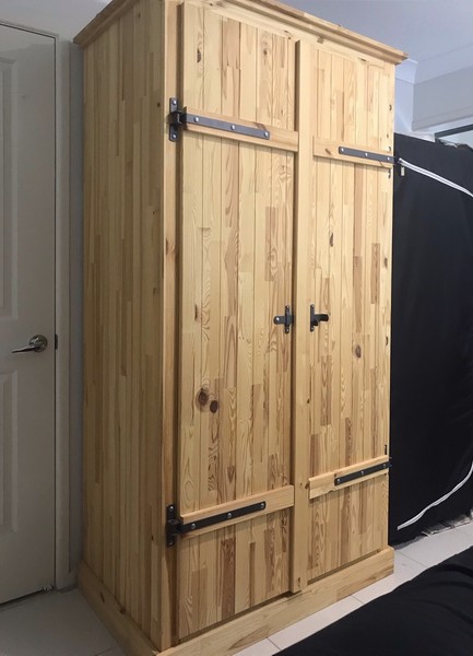 Solid Fjell Ikea Wardrobe With 2 Doors Great Condition Wardrobes