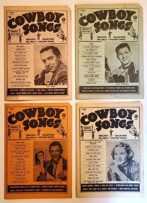 Cowboy Songs Magazine Lot D # 52 53 54 55 Elvis Patsy Cline Ray Price