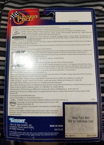 1998 TONY STEWART #44 Winners Circle DreamWorks Small Soldiers 1:64 Pontiac