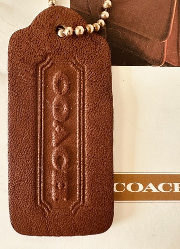 COACH VINTAGE TAN HANGTAG / BALL & CHAIN EUC | eBay