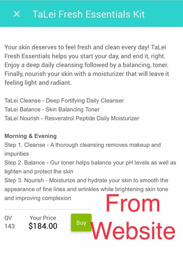 TALEI Essentials Kit SKIN CARE Wakaya Perfection