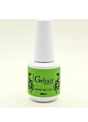 Gelixir Soak Off Gel MATTE Top Coat 15ml 0.5oz
