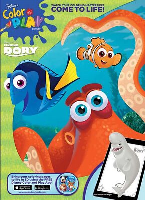 NEW Disney Finding Dory 64-Page Jumbo Coloring Book - Dory, Nemo, and Hank Cover