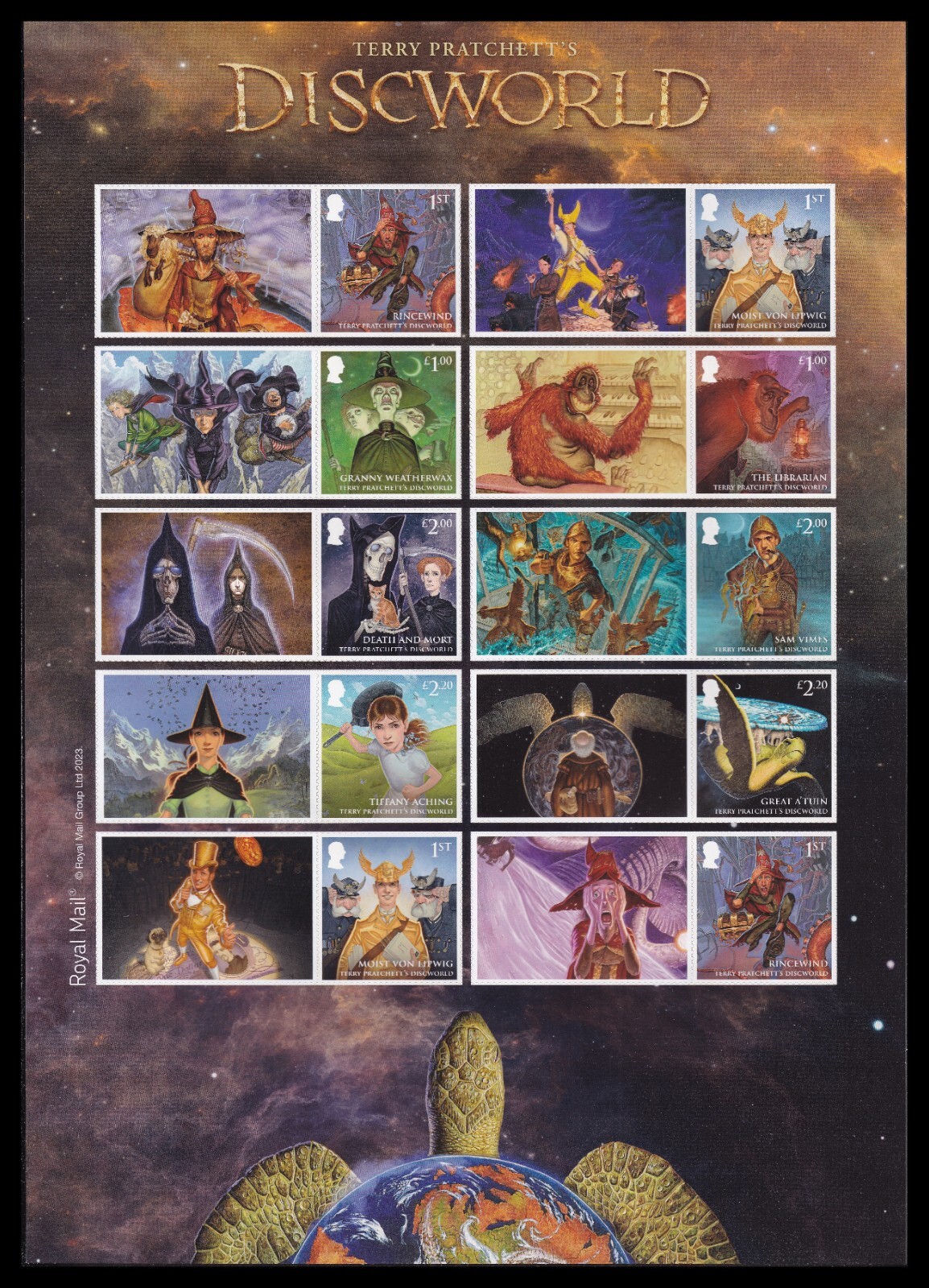 GB LS154 Terry Pratchett's Discworld collector sheet MNH