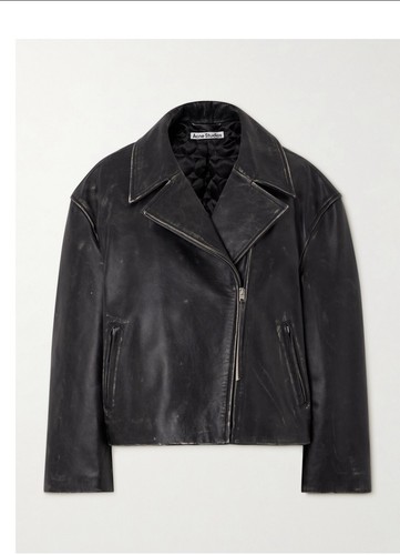 ジャケット・アウター ACNE STUDIOS EMBOSSED LEATHER JACKET 46 Acne Studios Embossed leather jacket Acne Studios