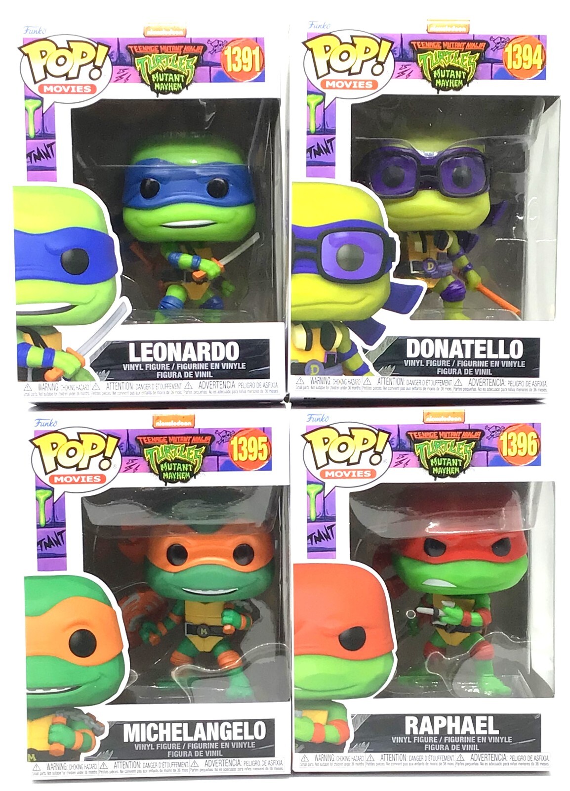 Funko Pop! TMNT Mutant Mayhem Bundle Set of 4 with