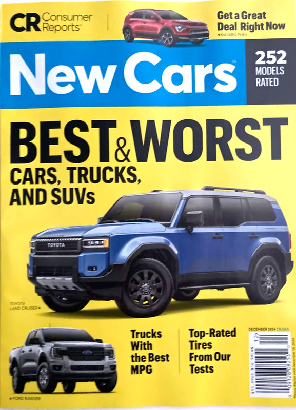 CR CONSUMER REPORTS DEC 2024 | NEW CARS | BEST