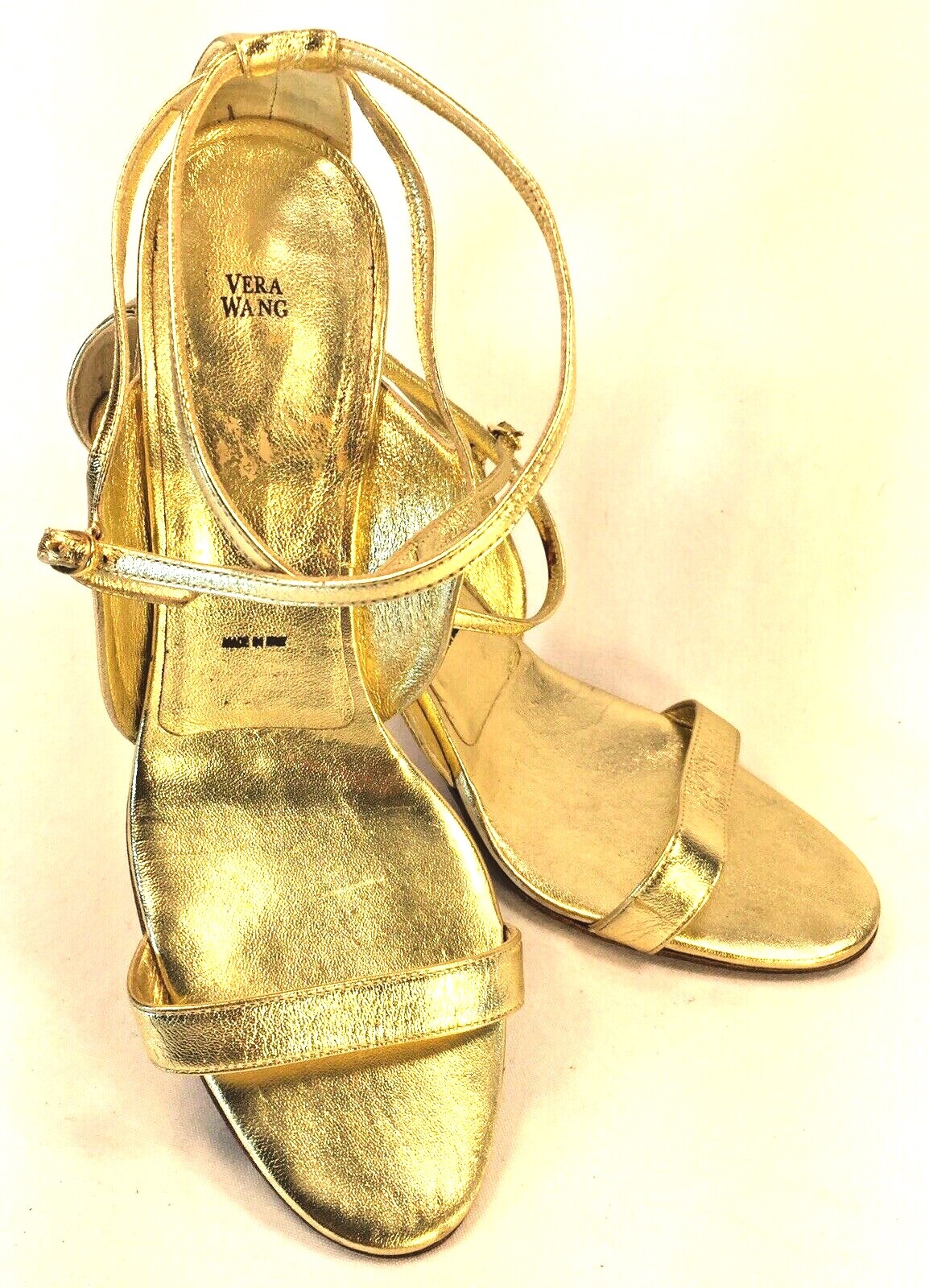 vera wang strappy heels