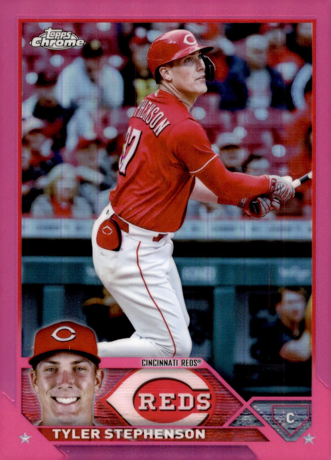 その他 Stephenson 2023 Topps Chrome Pink Refractor #162 Tyler Stephenson | eBay