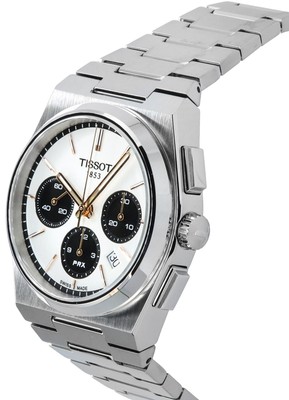 Pre-owned Tissot T-classic Prx Chronograph Swiss Made Superluminova Dial 100m Mens Watch