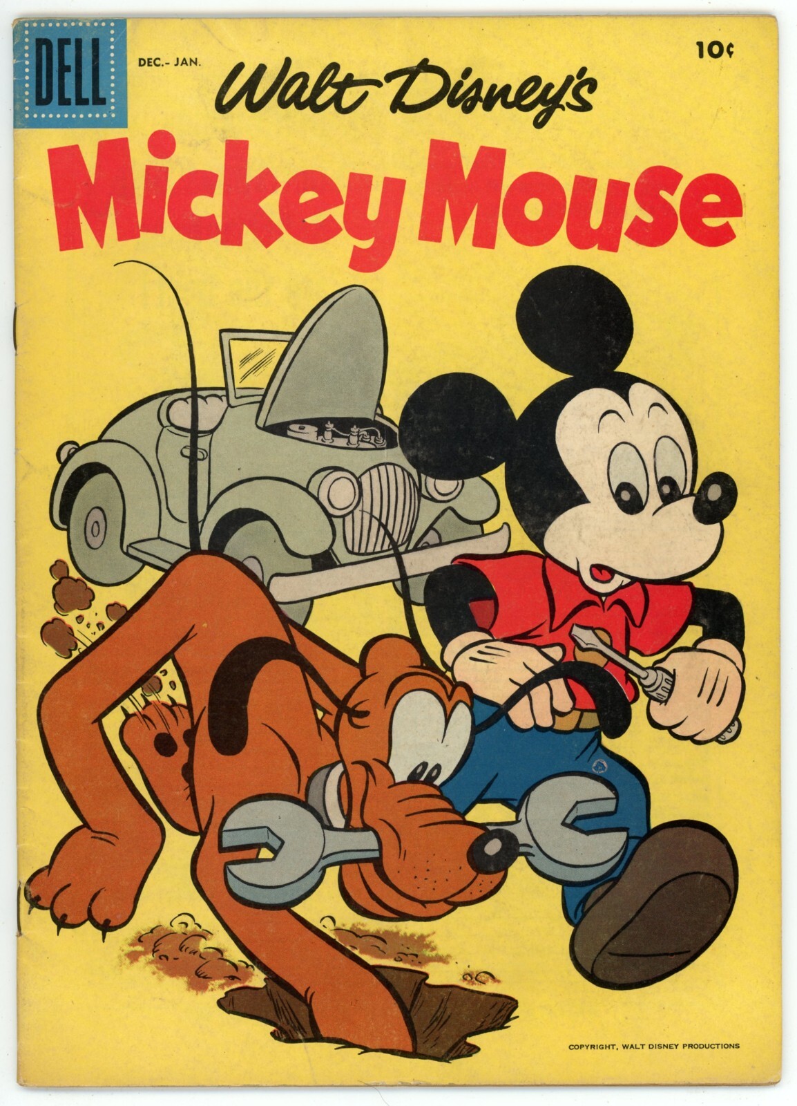 Walt Disney's Mickey Mouse #57 FN- 5.5 Dell 1958 Silver Age