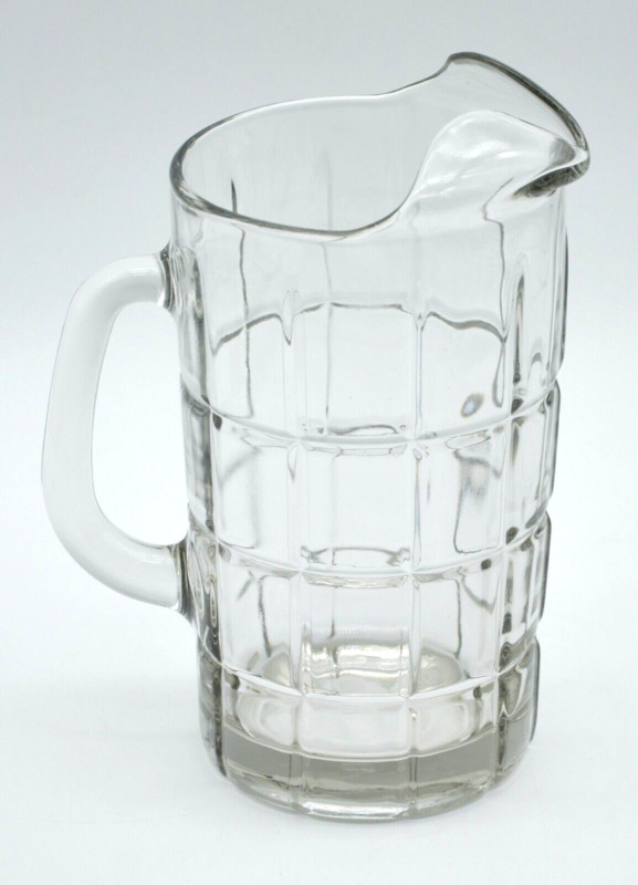 Anchor Hocking 50oz Pitcher Tartan Manchester Clear GLASS Heavy