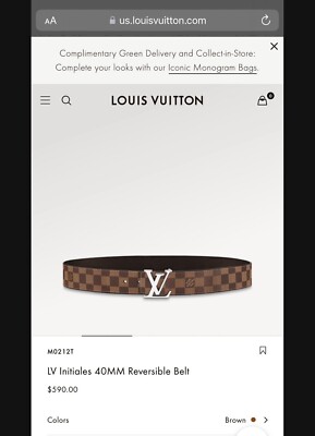 louis vuittons men belt size 38