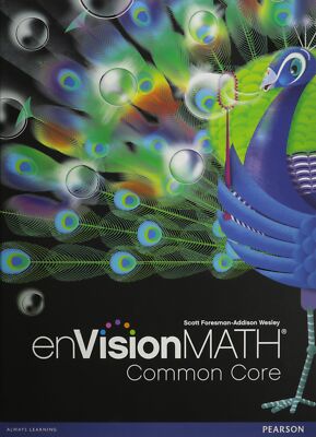 Envision Math Grade 5 Common Core Scott Foresman hardcover Good